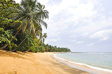 Ihame beach in the far southern part of Sao Tome Island, Republic of Sao Tome and Principe,Africa