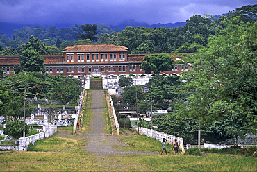Former plantation Agostinho Neto, village of the northern part of Sao Tome Island, Republic of Sao Tome and Principe,Africa