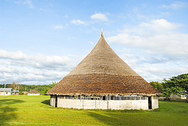 Common house of Surapire, Amerindian village on Caura river bank, Bolivarian Republic of Venezuela, South America