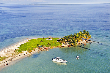 Aerial view of Caret Islet, Grand Cul-de-sac Marin, off the coast of Sainte-Rose, Basse-Terre, Guadeloupe, overseas region of France,Leewards Islands, Lesser Antilles, Caribbean
