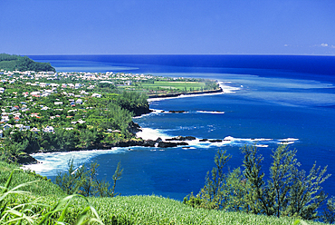 The Wild coast,Manapany, Reunion island, Overseas departement of France, Indian Ocean