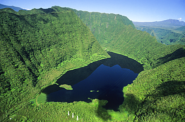 Grand Etang is the largest lake of the island, Reunion island, Overseas departement of France, Indian Ocean