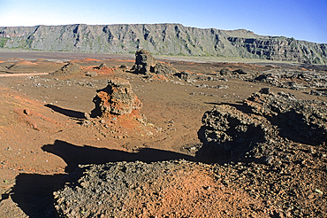 Piton de la Fournaise volcano, Reunion island, Overseas departement of France, Indian Ocean
