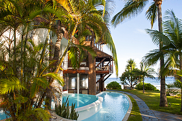 Luxurious hotel Le Saint Alexis, Boucan Canot beach, Saint-Gilles-les-Bains. Reunion island,overseas departement of France,Indian Ocean