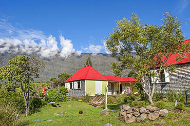 Guesthouse and table d'hote Le Tamareo.La Nouvelle village. Mafate cirque.Reunion island,overseas departement of France,Indian Ocean