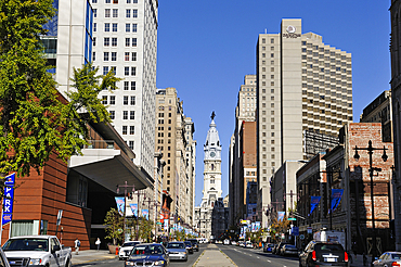 South Broad Street with the City Hall in the background, Philadelphia, Commonwealth of Pennsylvania, United State of America, North America