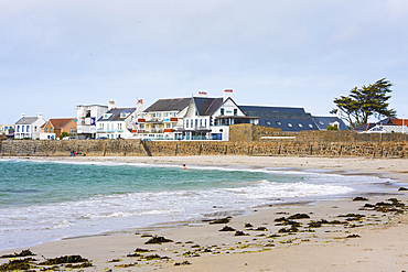 Cobo Bay on the west coast of Guernsey Island, Bailiwick of Guernsey, United Kingdom