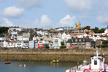 St Peter Port harbour, Guernsey Island, Bailiwick of Guernsey, United Kingdom