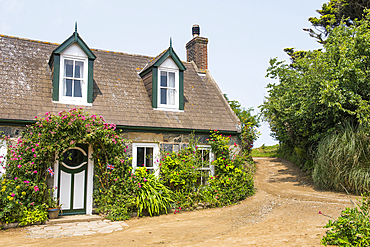 Self catering accommodations at the hamlet near La Sablonnerie, Little Sark, Sark island, Channel Islands, Bailiwick of Guernsey, United Kingdom