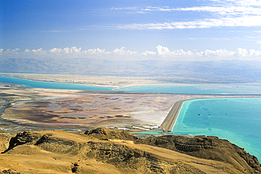 View from the Israeli side looking across the Dead Sea to Jordan,Israel,Middle East,Western Asia