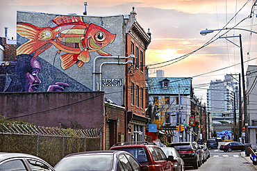 Mural, Poplar Street, Northern Liberties, Mural Arts Program, Philadelphia, Commonwealth of Pennsylvania, United States of America, North America