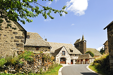 Village of Sainte-Marie near La Truyere River,Cantal department, Auvergne region,France,Europe