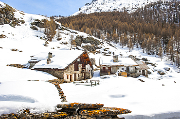 Le Monal hamlet of Sainte-Foy-Tarentaise,Savoie department,Rhone-Alpes region,France,Europe