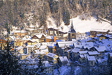Commune of Beaufort-sur-Doron, Savoie department, Rhone-Alpes region, France, Europe