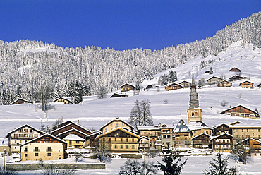 Village of Hauteluce, Savoie department, Rhone-Alpes region, France, Europe