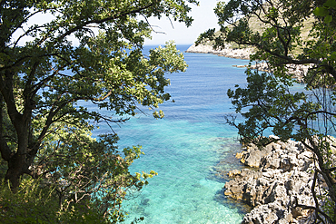 Cove of Brisana, Peninsula of Karaburun, within the Karaburun-Sazan Marine Parc, Vlore Bay, Albania, Europe