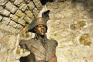 Bust of Toussaint Louverture, Fort de Joux, Doubs departement, Franche-Comte region,France Europe