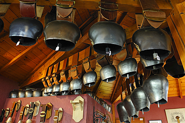 Cattle bells,Obertino artisanal bells foundry, Labergement-Sainte-Marie,Doubs departement,Franche-Comte region,France Europe