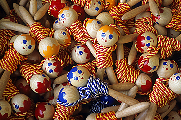 Wooden skipping ropes , Atelier Charliluce (required reference), Moirans en Montagne, Jura department, Franche-Comte region of eastern France, Europe