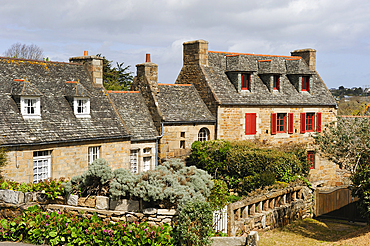 Typical architecture near Trebeurden,Cotes-d'Armor department,Region of Brittany,France,Europe