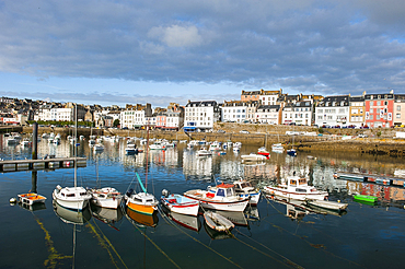 Port of Rosmeur,Douarnenez,Finistere department,Brittany region,west of France,western Europe
