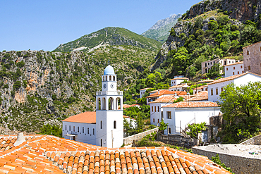 Dhermi, village of the Ionian Coast leaning against the Ceraunian Mountains, Albania, Europe