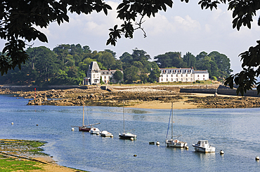 Tristan Island off Douarnenez,Finistere department,Brittany region,west of France,western Europe