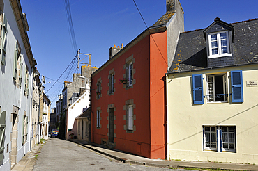 Fishermen's Square and Boudoulec Street,Port of Rosmeur,Douarnenez,Finistere department,Brittany region,west of France,western Europe