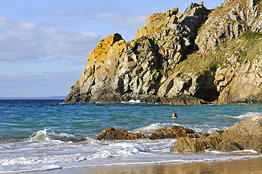Pors Peron beach,Beuzec-Cap-Sizun,Finistere department,Brittany region,west of France,western Europe