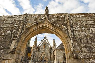 Parish close of Saint-Tugen Chapel,Primelin,Cap Sizun,Finistere department,Brittany region,west of France,western Europe