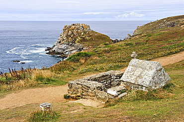 Saint-They fountain,Pointe du Van,Cap Sizun,Finistere department,Brittany region,west of France,western Europe