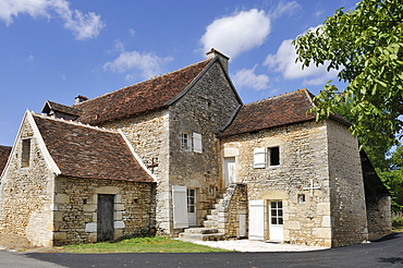 Traditional buildings of the village Pre-Picault around Preuilly-la-Ville,Indre department,province of Berry,region of Centre,France,Europe