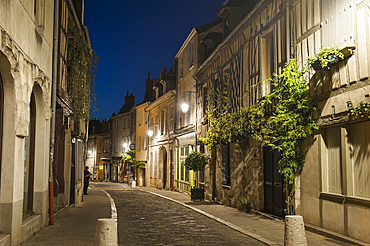 Bourbonnoux street,Bourges,Cher department,Berry province,region of Centre,France,Europe