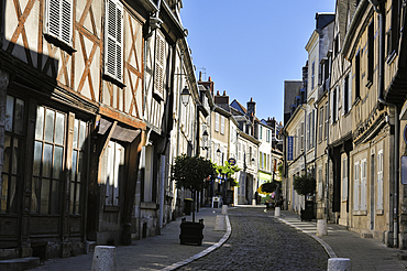 Bourbonnoux street,Bourges,Cher department,Berry province,region of Centre,France,Europe
