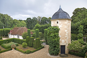 Manor house of Domaine de Poulaines, Poulaines, Department of Indre, Historic Province of Berry, Centre-Val de Loire region,France