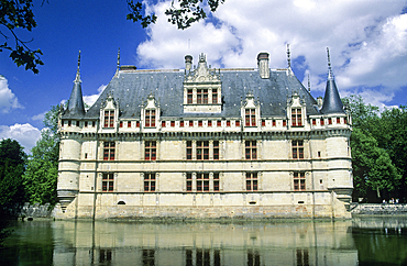 Chateau d'Azay-le-Rideau, Indre-et-Loire department, Centre region, France, Europe