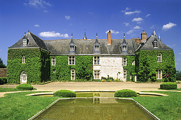 South side of Valesne Castle, Indre-et-Loire department, Centre region, France, Europe
