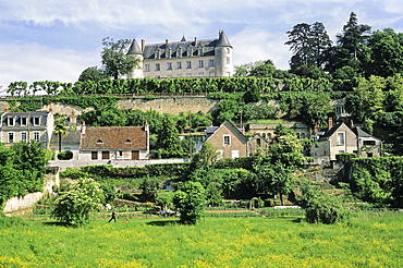 Chateau Moncontour, Vouvray, Loire valley near Tours, Indre-et-Loire department, Centre region, France, Europe