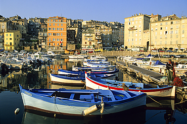 Old harbour of Bastia, Upper Corsica, Northern Corsica,France,Europe