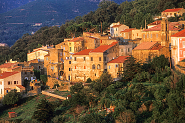 Costa, village in Balagne region, Upper Corsica, Northern Corsica,France,Europe