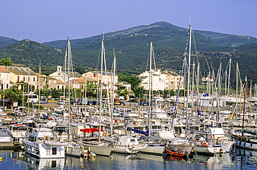 Marina of Macinaggio, part of the municipilaty of Rogliano, Cap-Corse, Haute-Corse department,Northern Corsica,France,Europe