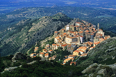 Speloncato, village of Balagne region, Upper Corsica,Northern Corsica,France,Europe