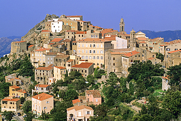 Speloncato, village of Balagne region, Upper Corsica,Northern Corsica,France,Europe