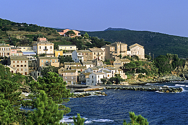 Porticciolo, marina of Cagnano, village of the Cap Corse, Haute-Corse,Northern Corsica,France,Europe