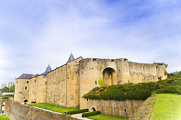 Chateau,one of the largest fortified medieval castle in Europe,Sedan,Ardennes department,Champagne-Ardenne region,France,Europe