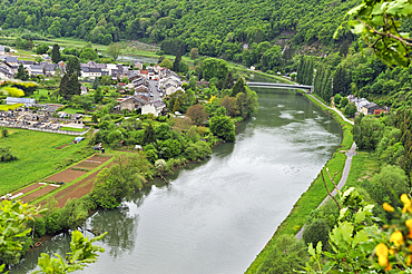 Meuse River at Joigny-sur-Meuse,Ardennes department,Champagne-Ardenne region of northeasthern France,Europe