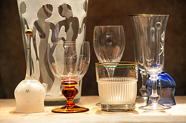 Products of the Cristalleries Royales de Champagne,crystal glass-making factory of Bayel,Aube department,Champagne-Ardenne region,France,Europe
