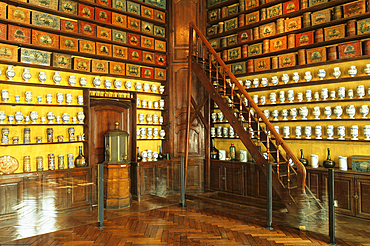 The Apothecary of the Hotel-Dieu-le-Comte ,Troyes,Aube department,Champagne-Ardenne region,France,Europe