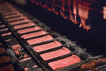 Biscuit Rose de Reims (Reims' s Rose cake), Fabrication, Maison Fossier, Marne department, Champagne-Ardenne region,France,Europe