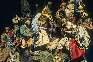 Creche Museum of Chaumont, it has the finest collection of 18th-century Neapolitan Nativity scenes in France, Haute-Marne department, Champagne-Ardenne region, France, Europe